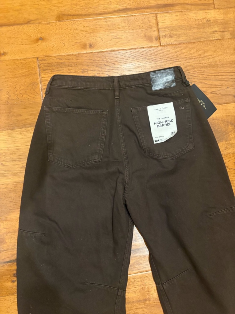 Rag and Bone Charlie Barrel Jeans in Espresso - Picture 10 of 13